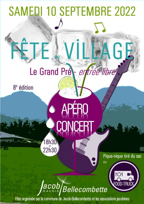 8e édition de la fête du village : apéro-concert le 10 septembre 2022