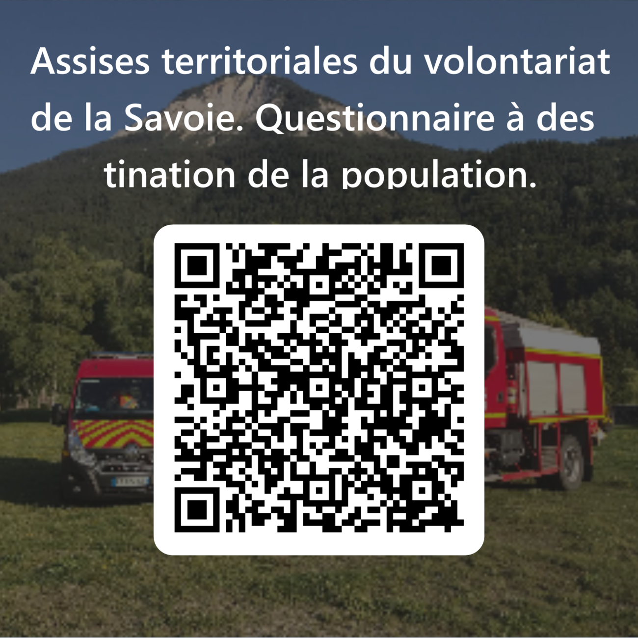 Assises territoriales du volontariat de la Savoie : questionnaire du SDIS 73 à destination de la population