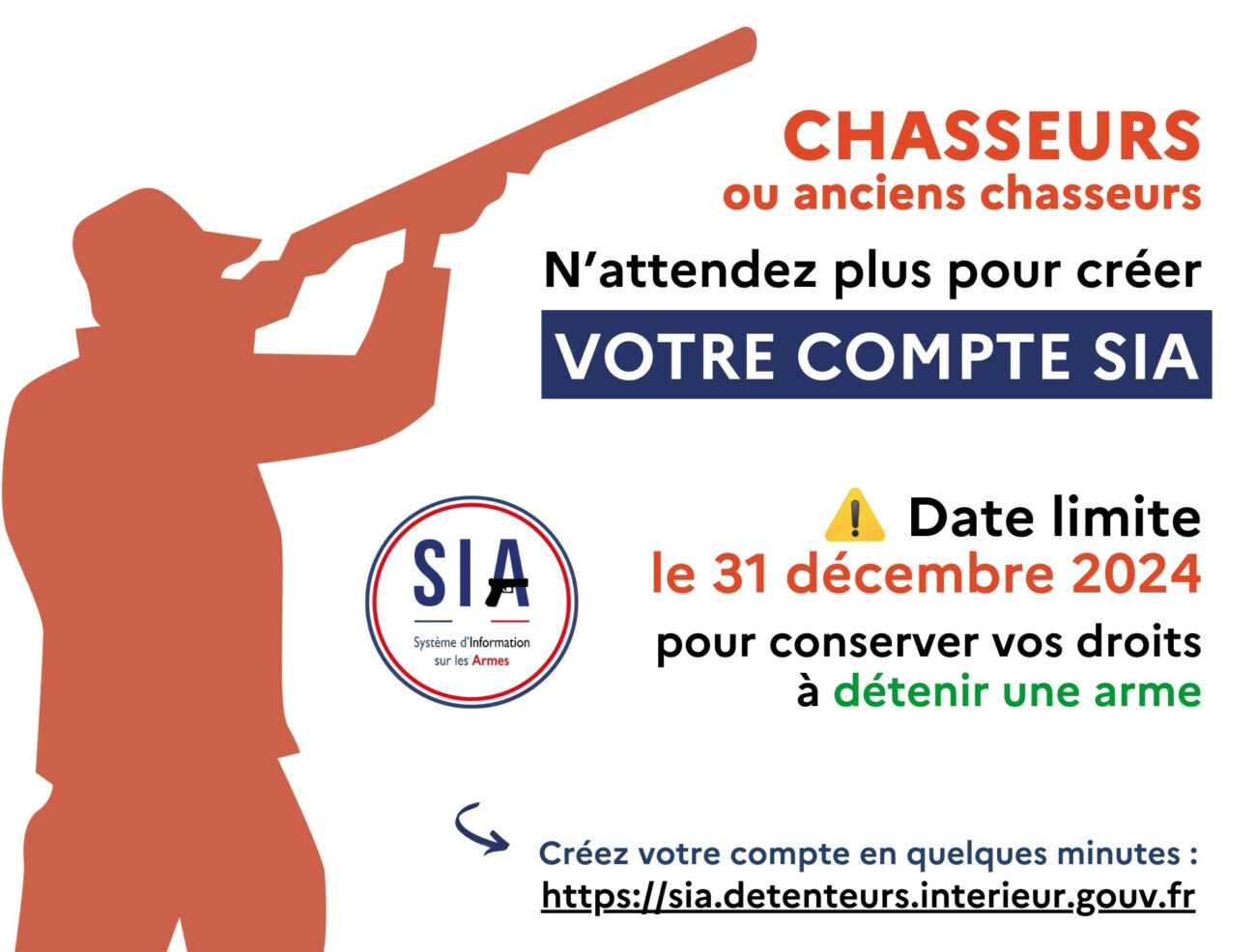 Campagne de rendez-vous pour création de compte SIA