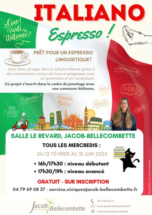 Italiano Espresso : apprenez l’italien gratuitement ! Tous les mercredis de février à juin 2025