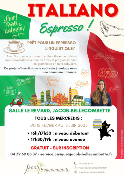 Italiano Espresso : apprenez l’italien gratuitement ! Tous les mercredis de février à juin 2025