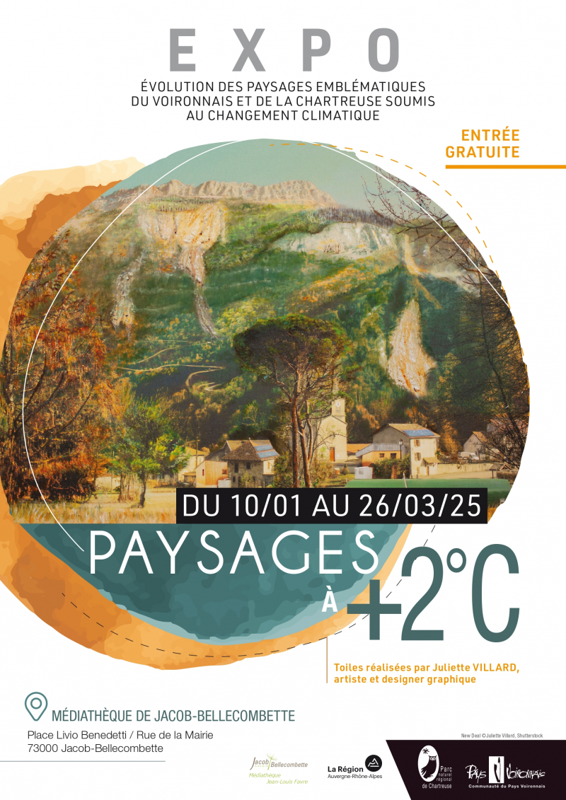 Exposition « Paysages à +2°C » à la médiathèque de Jacob-Bellecombette