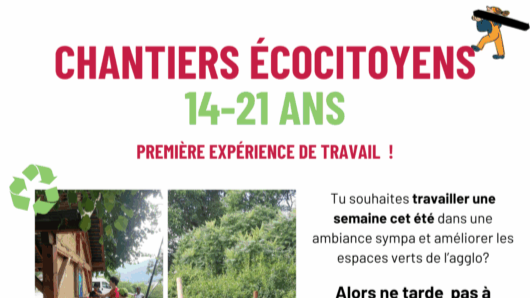 Offre d’emploi pour les jeunes : participez aux Chantiers Écocitoyens 2025 !