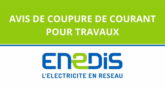 Coupure d’électricité programmée – Enedis