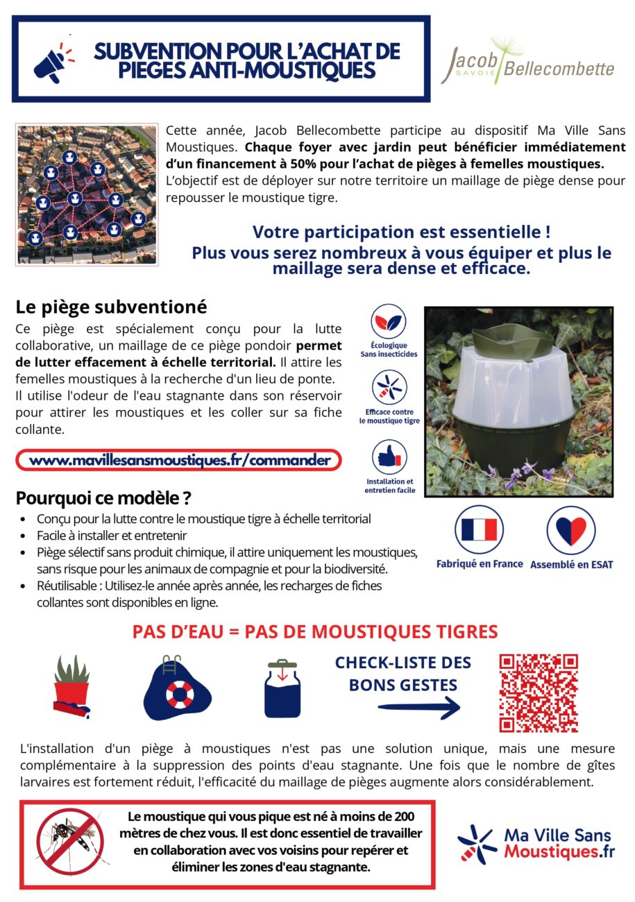 Jacob-Bellecombette agit contre le moustique tigre !