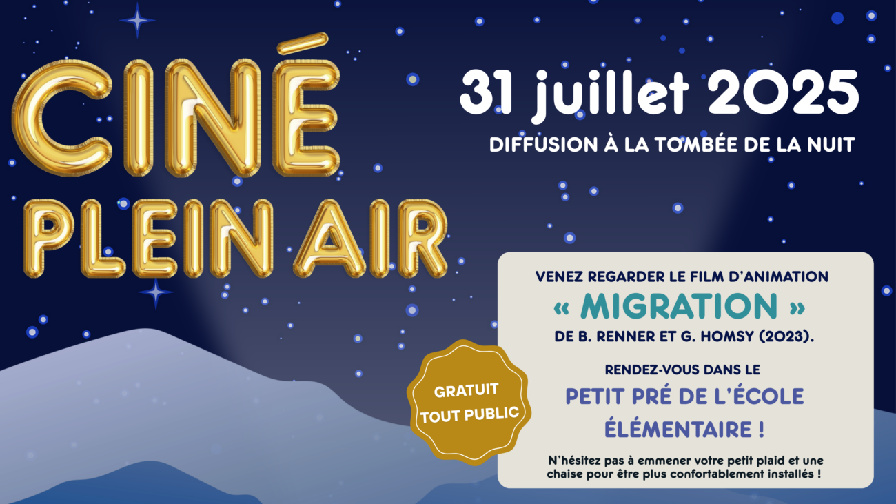 Ciné plein’air – 31 juillet 2025