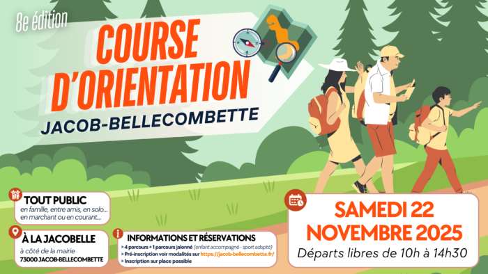 8e édition de la Course d’Orientation à Jacob-Bellecombette – Samedi 22 novembre 2025