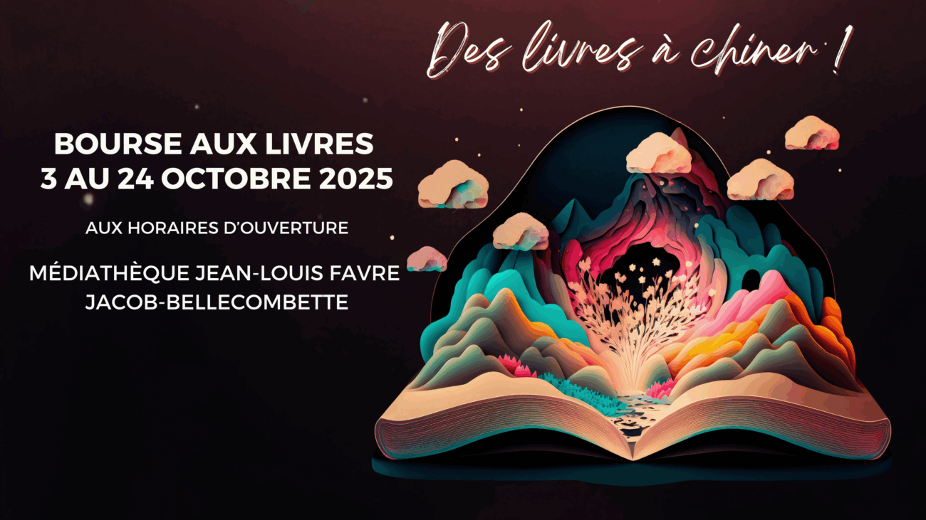 Bourse aux livres – Médiathèque Jean-Louis Favre