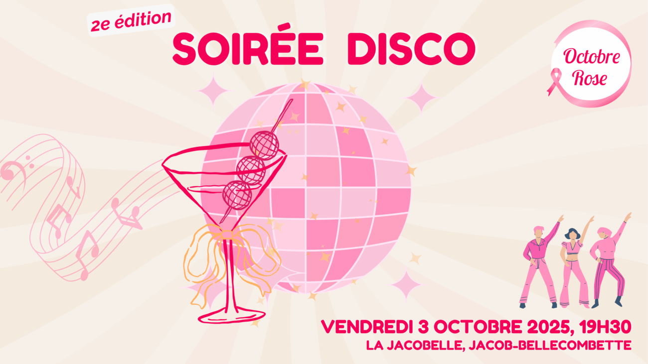 <br>Soirée Disco au profit d’Octobre Rose