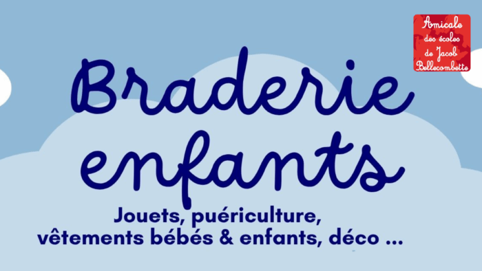 Braderie des enfants par l’Amicale des écoles – Dim. 9 novembre