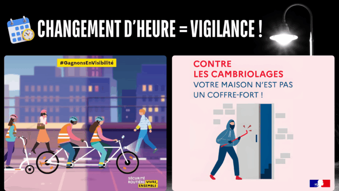 Changement d’heure : comment rester visible sur la route et protéger son domicile