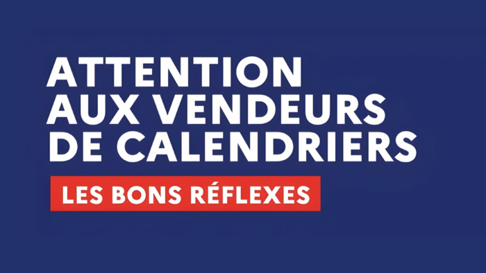 Vigilance : Vente de calendriers