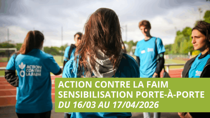 Campagne de sensibilisation d’Action Contre La Faim à Jacob-Bellecombette