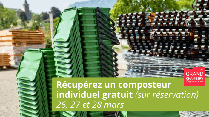 Compostage : Grand Chambéry distribue gratuitement des composteurs individuels – mars 2026