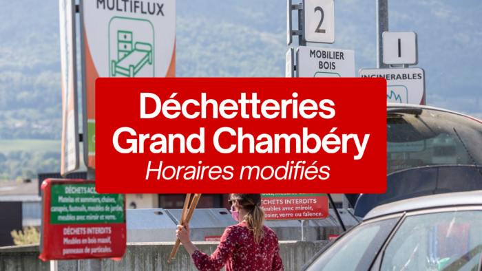 Alerte canicule : horaires aménagés pour les déchetteries Grand Chambéry