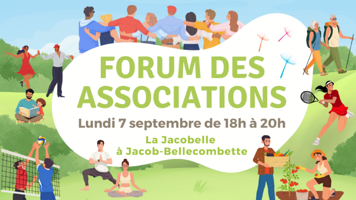  Forum des associations – Lundi 7 septembre, 18h-20h