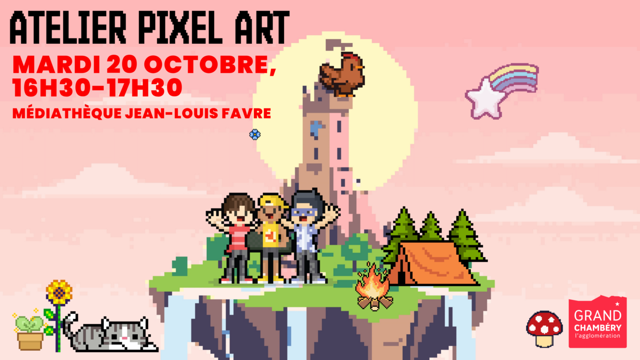 Atelier Pixel Art à la médiathèque, crée ton animation sur tablette ! Mar. 20/10